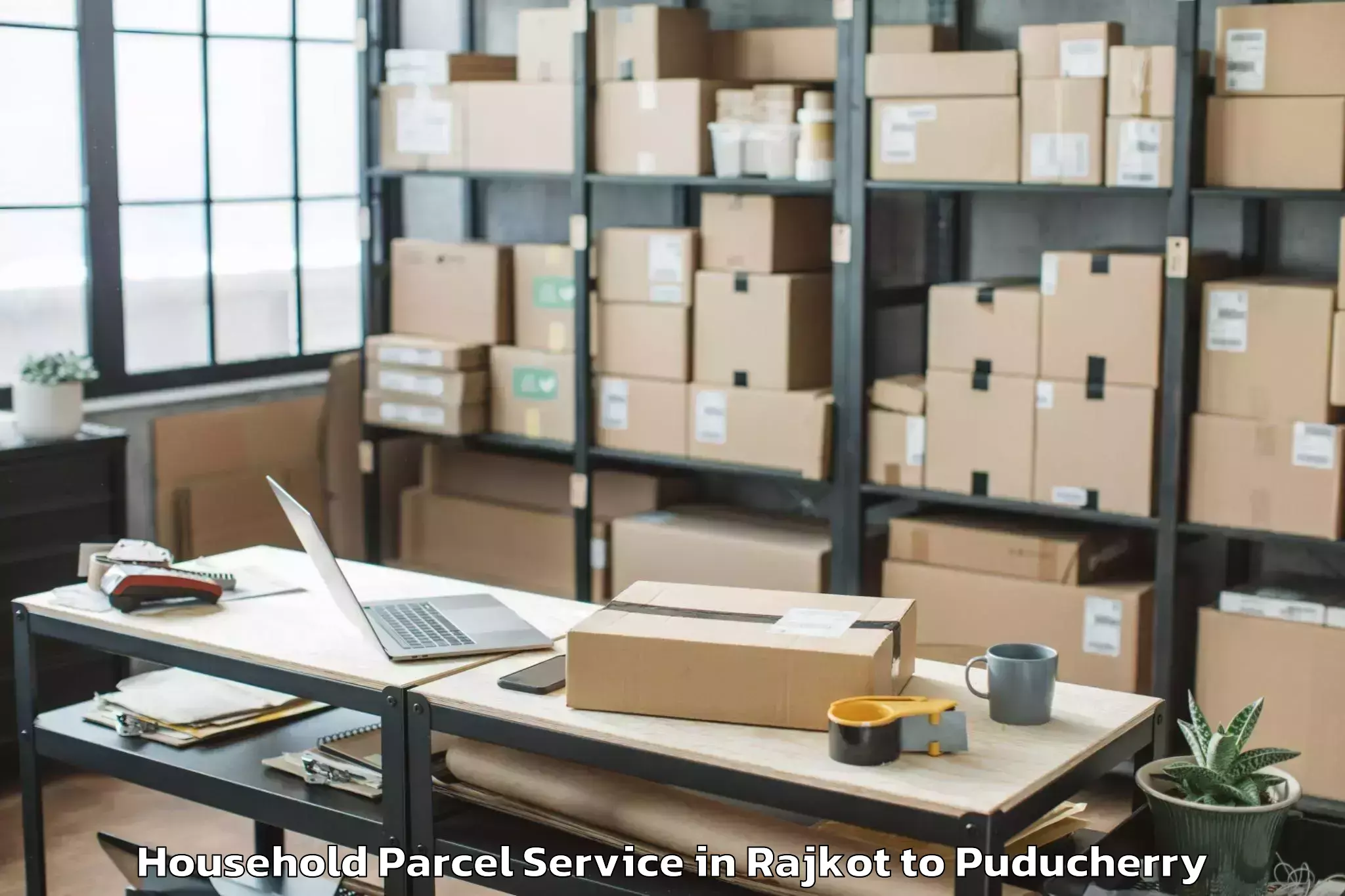 Easy Rajkot to Nit Puducherry Household Parcel Booking